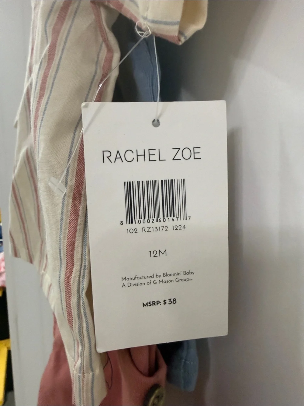 Rachel Zoe Cream Button-Front Stripe Shirt with Red & Blue Lines - Kids